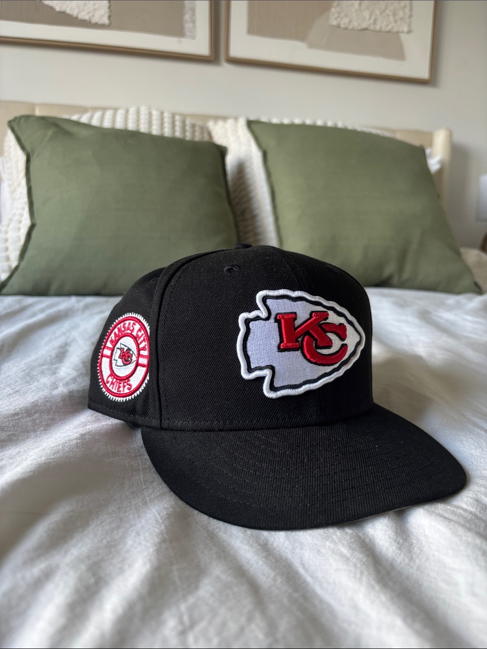 Black Snapback Hat KC Chiefs